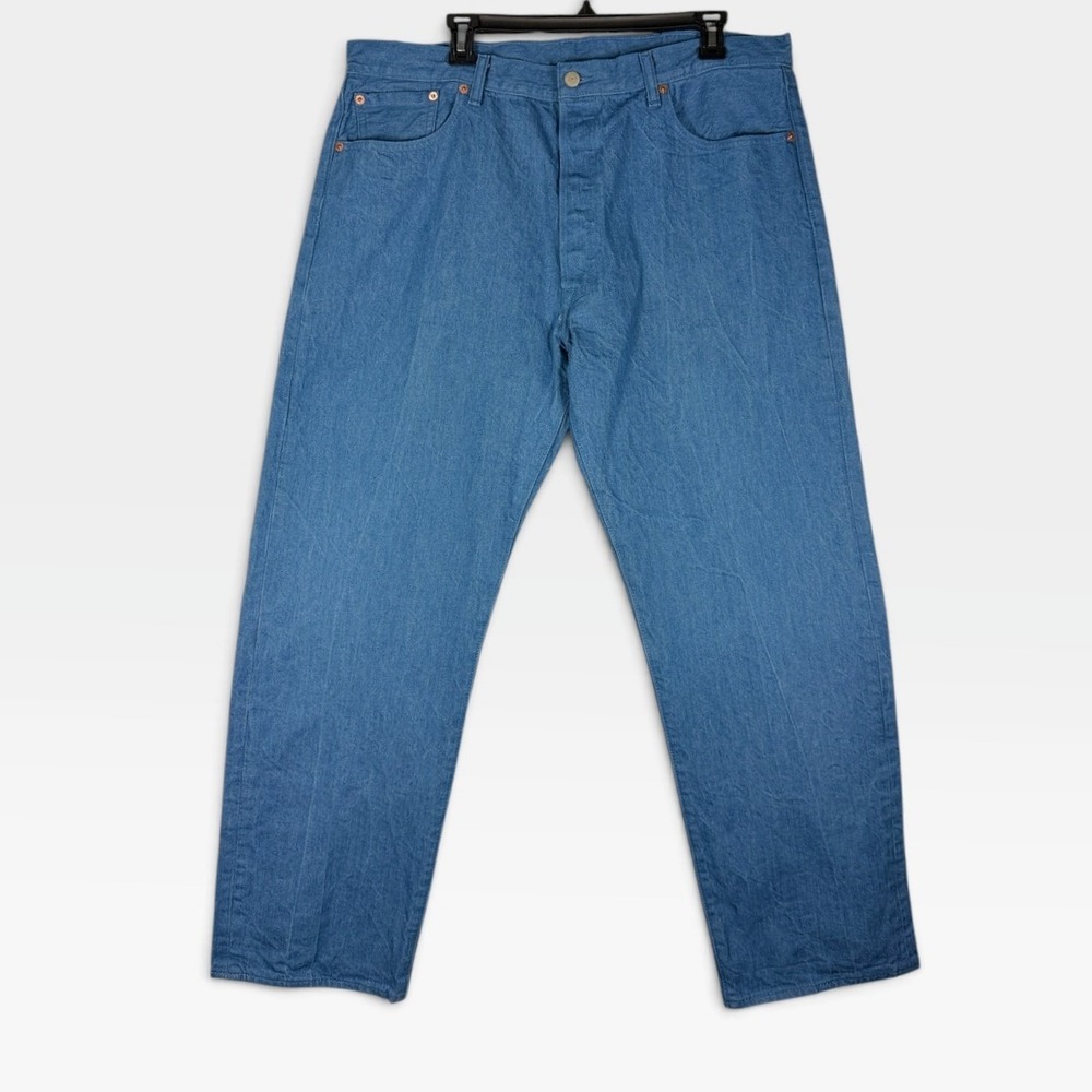 Levis 501 Original Jeans Mens 40x32 Blue Straight Leg Button Fly Denim Excellent
